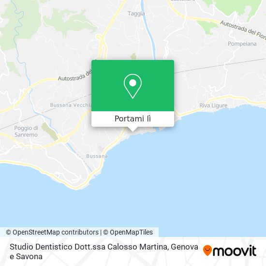 Mappa Studio Dentistico Dott.ssa Calosso Martina