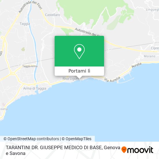 Mappa TARANTINI DR. GIUSEPPE MEDICO DI BASE