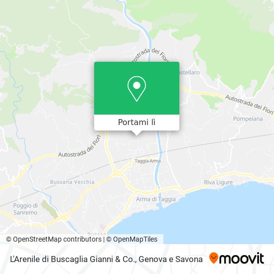 Mappa L'Arenile di Buscaglia Gianni & Co.