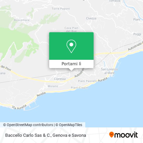 Mappa Baccello Carlo Sas & C.
