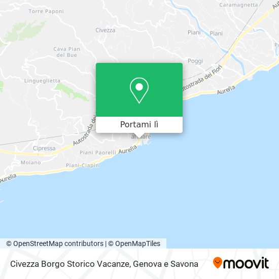 Mappa Civezza Borgo Storico Vacanze