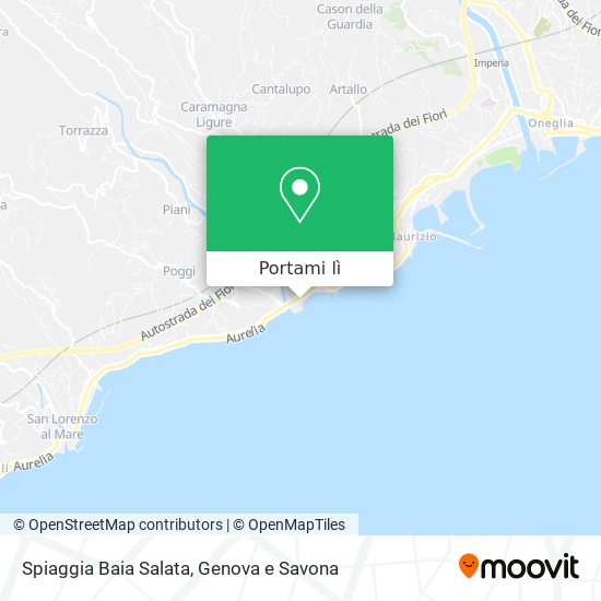 Mappa Spiaggia Baia Salata