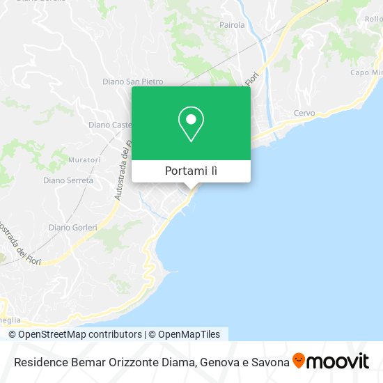 Mappa Residence Bemar Orizzonte Diama