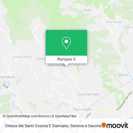 Mappa Chiesa dei Santi Cosma E Damiano