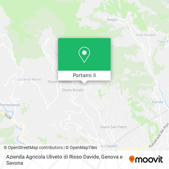 Mappa Azienda Agricola Uliveto di Risso Davide