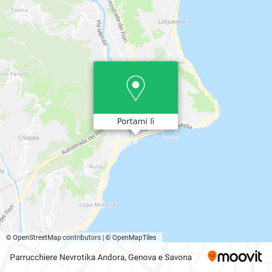 Mappa Parrucchiere Nevrotika Andora