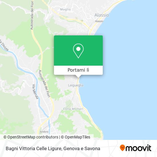 Mappa Bagni Vittoria Celle Ligure