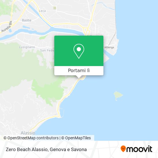 Mappa Zero Beach Alassio