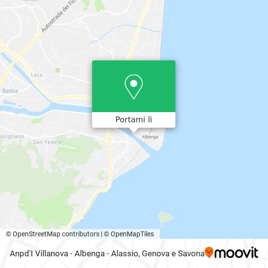 Mappa Anpd'I Villanova - Albenga - Alassio