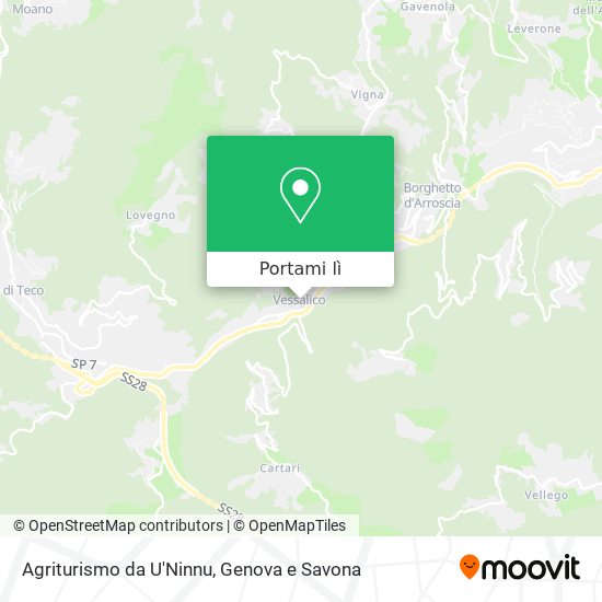 Mappa Agriturismo da U'Ninnu