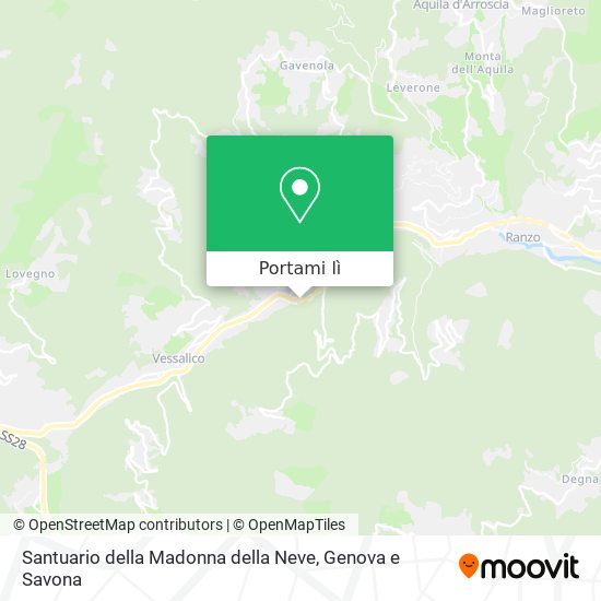 Mappa Santuario della Madonna della Neve