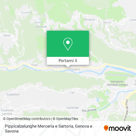 Mappa Pippicalzelunghe Merceria e Sartoria