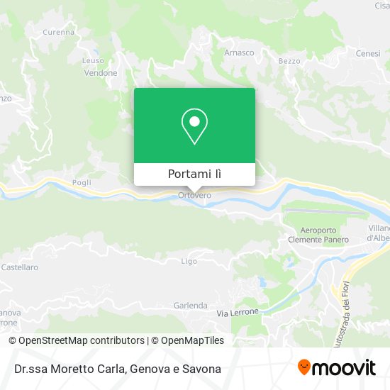 Mappa Dr.ssa Moretto Carla