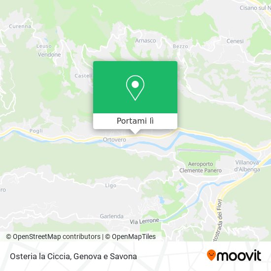 Mappa Osteria la Ciccia