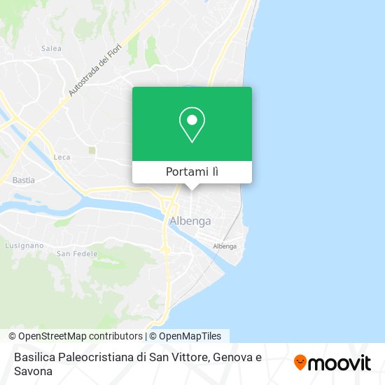 Mappa Basilica Paleocristiana di San Vittore