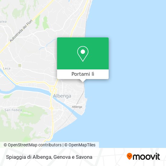 Mappa Spiaggia di Albenga