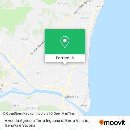 Mappa Azienda Agricola Terra Ingauna di Berra Valerio