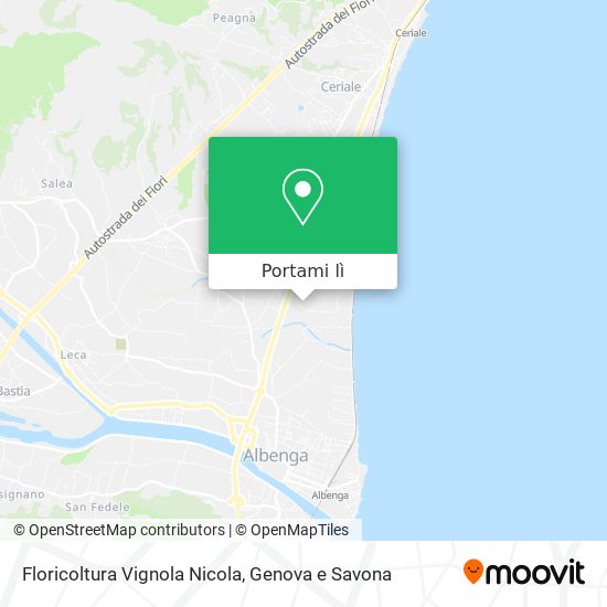 Mappa Floricoltura Vignola Nicola