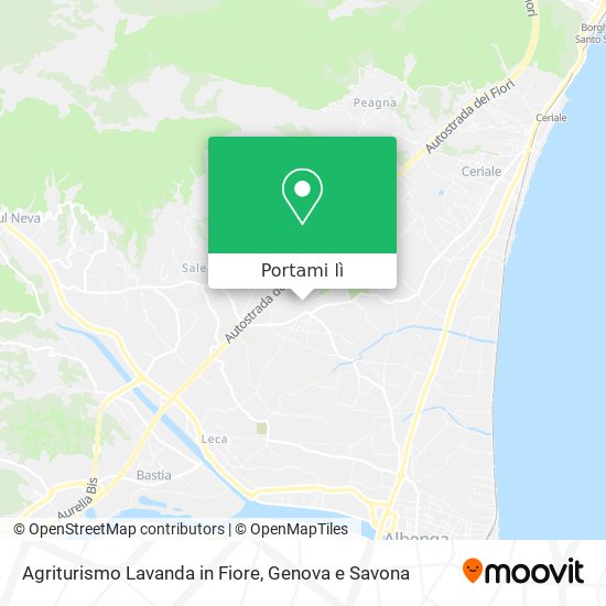 Mappa Agriturismo Lavanda in Fiore