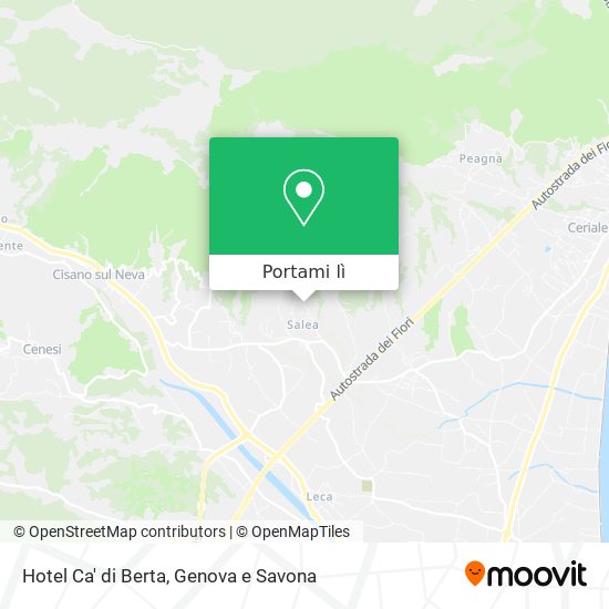 Mappa Hotel Ca' di Berta
