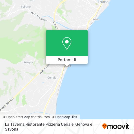 Mappa La Taverna Ristorante Pizzeria Ceriale