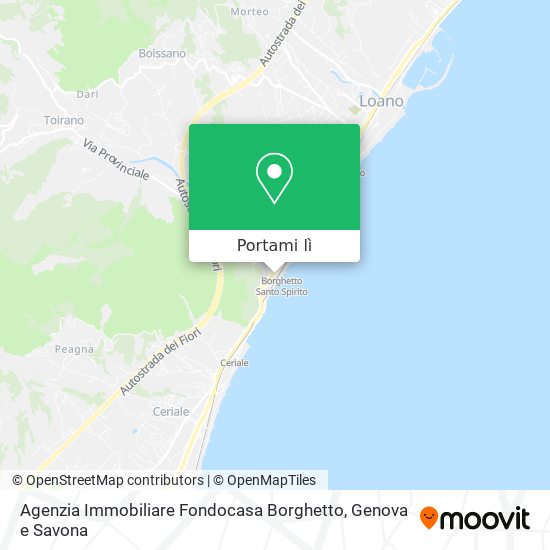 Mappa Agenzia Immobiliare Fondocasa Borghetto