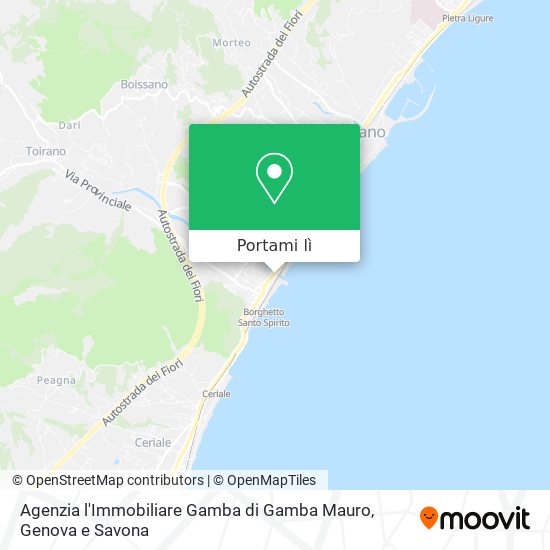 Mappa Agenzia l'Immobiliare Gamba di Gamba Mauro