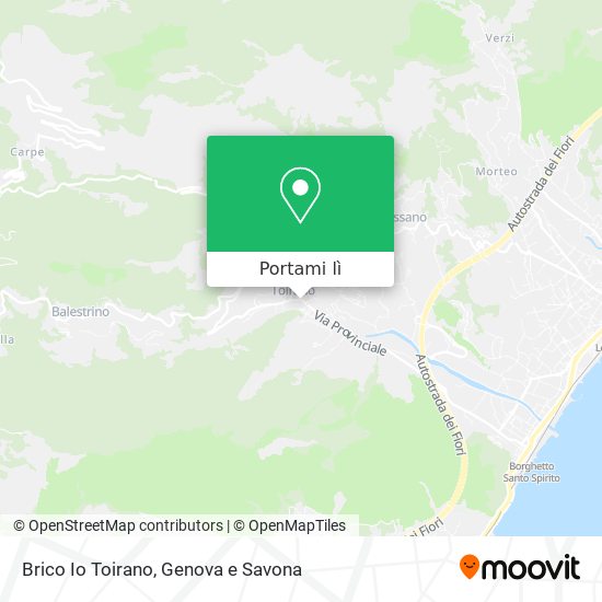 Mappa Brico Io Toirano