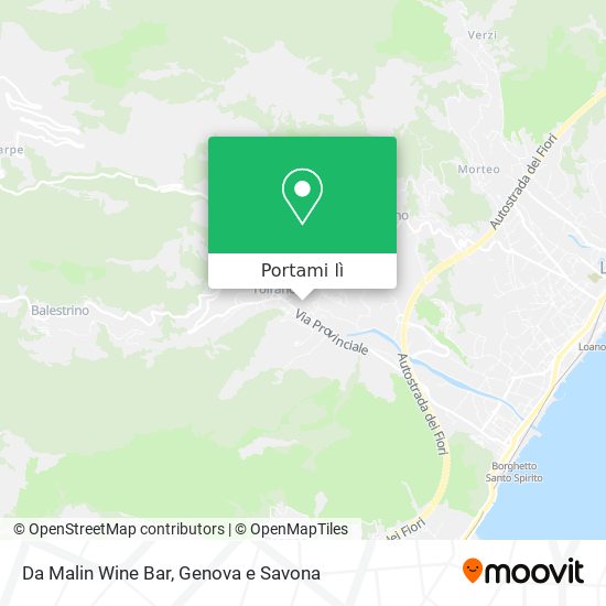 Mappa Da Malin Wine Bar