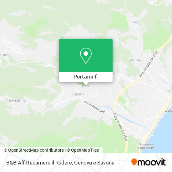 Mappa B&B Affittacamere il Rudere