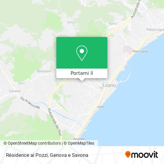 Mappa Résidence ai Pozzi