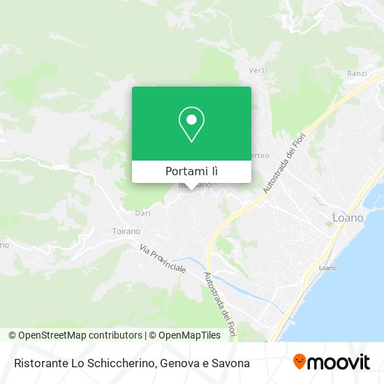 Mappa Ristorante Lo Schiccherino
