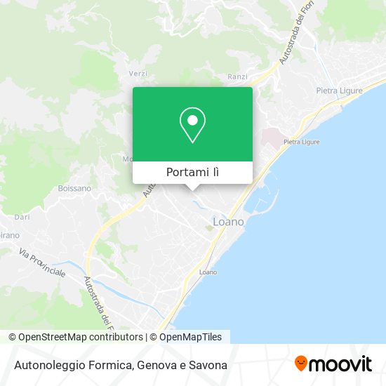 Mappa Autonoleggio Formica