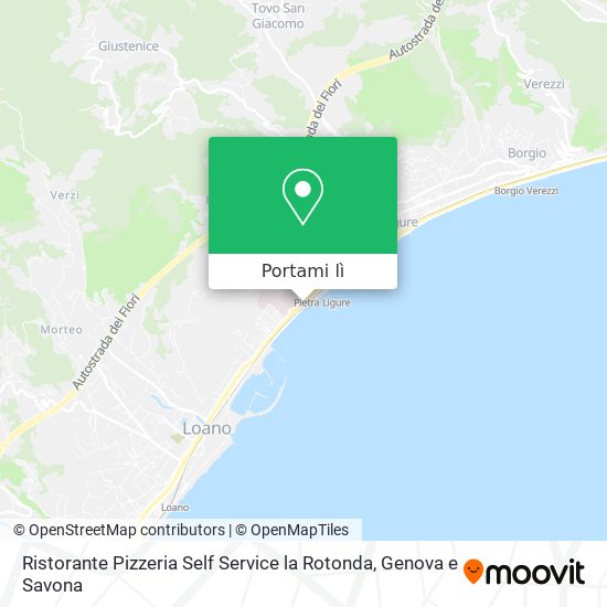 Mappa Ristorante Pizzeria Self Service la Rotonda