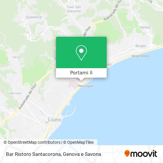 Mappa Bar Ristoro Santacorona