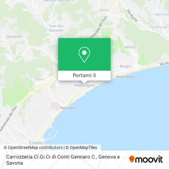 Mappa Carrozzeria Ci.Gi.Ci di Conti Gennaro C.