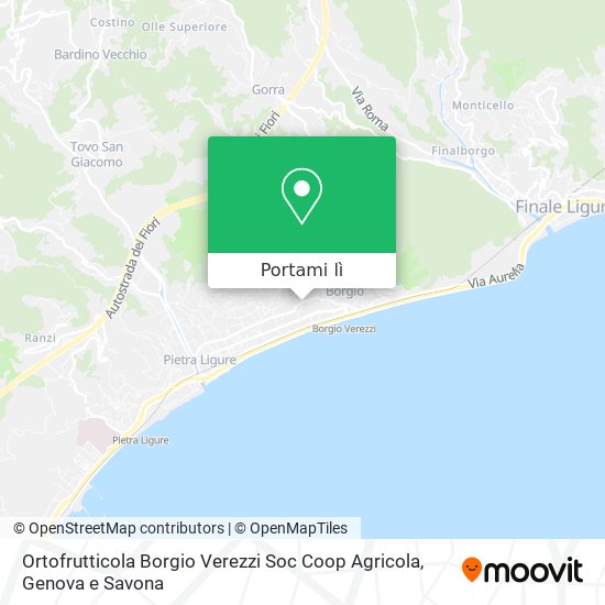 Mappa Ortofrutticola Borgio Verezzi Soc Coop Agricola