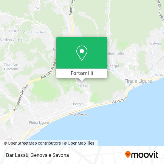 Mappa Bar Lassù