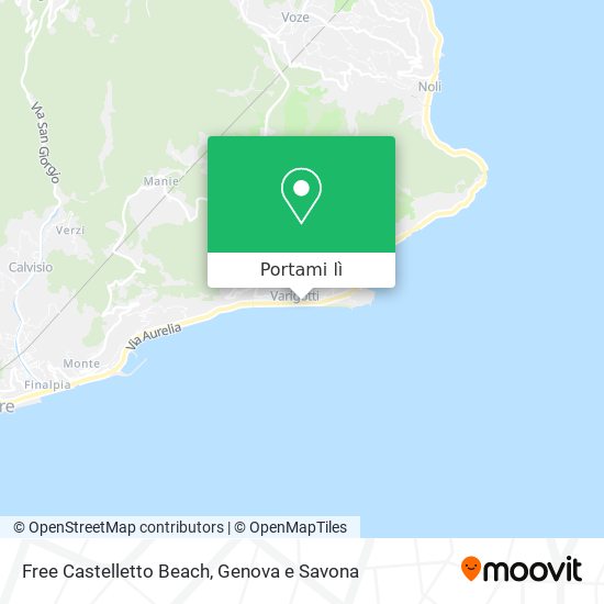 Mappa Free Castelletto Beach