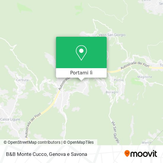 Mappa B&B Monte Cucco