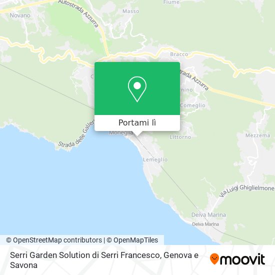 Mappa Serri Garden Solution di Serri Francesco