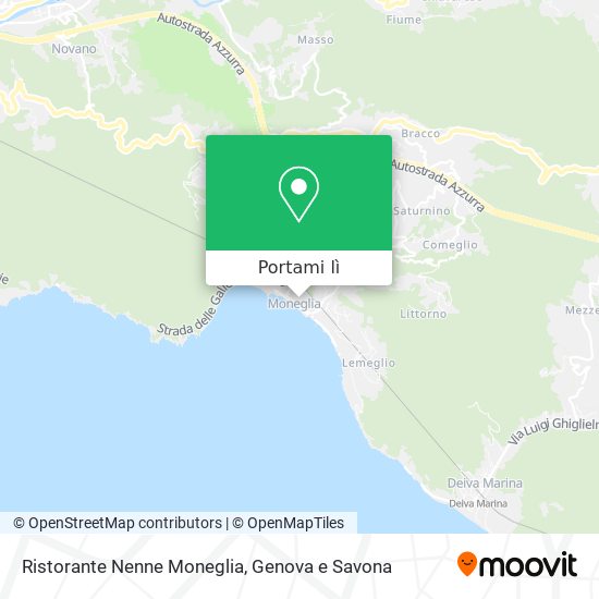 Mappa Ristorante Nenne Moneglia