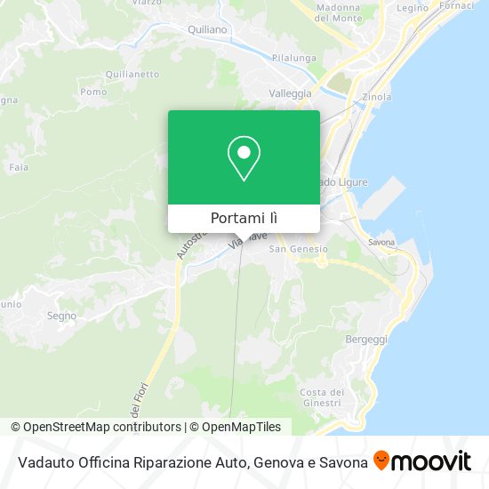 Mappa Vadauto Officina Riparazione Auto