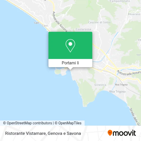 Mappa Ristorante Vistamare