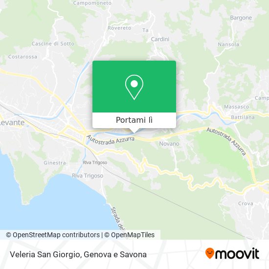 Mappa Veleria San Giorgio