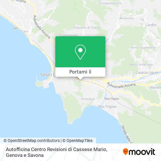 Mappa Autofficina Centro Revisioni di Cassese Mario