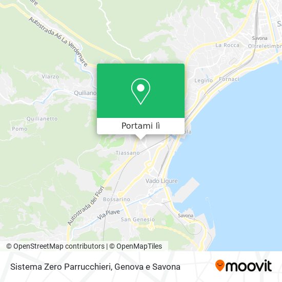 Mappa Sistema Zero Parrucchieri