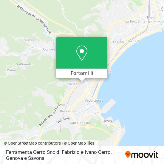 Mappa Ferramenta Cerro Snc di Fabrizio e Ivano Cerro