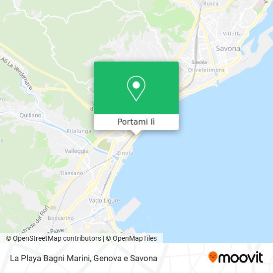 Mappa La Playa Bagni Marini