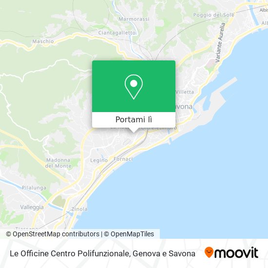 Mappa Le Officine Centro Polifunzionale